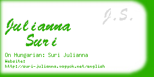 julianna suri business card
